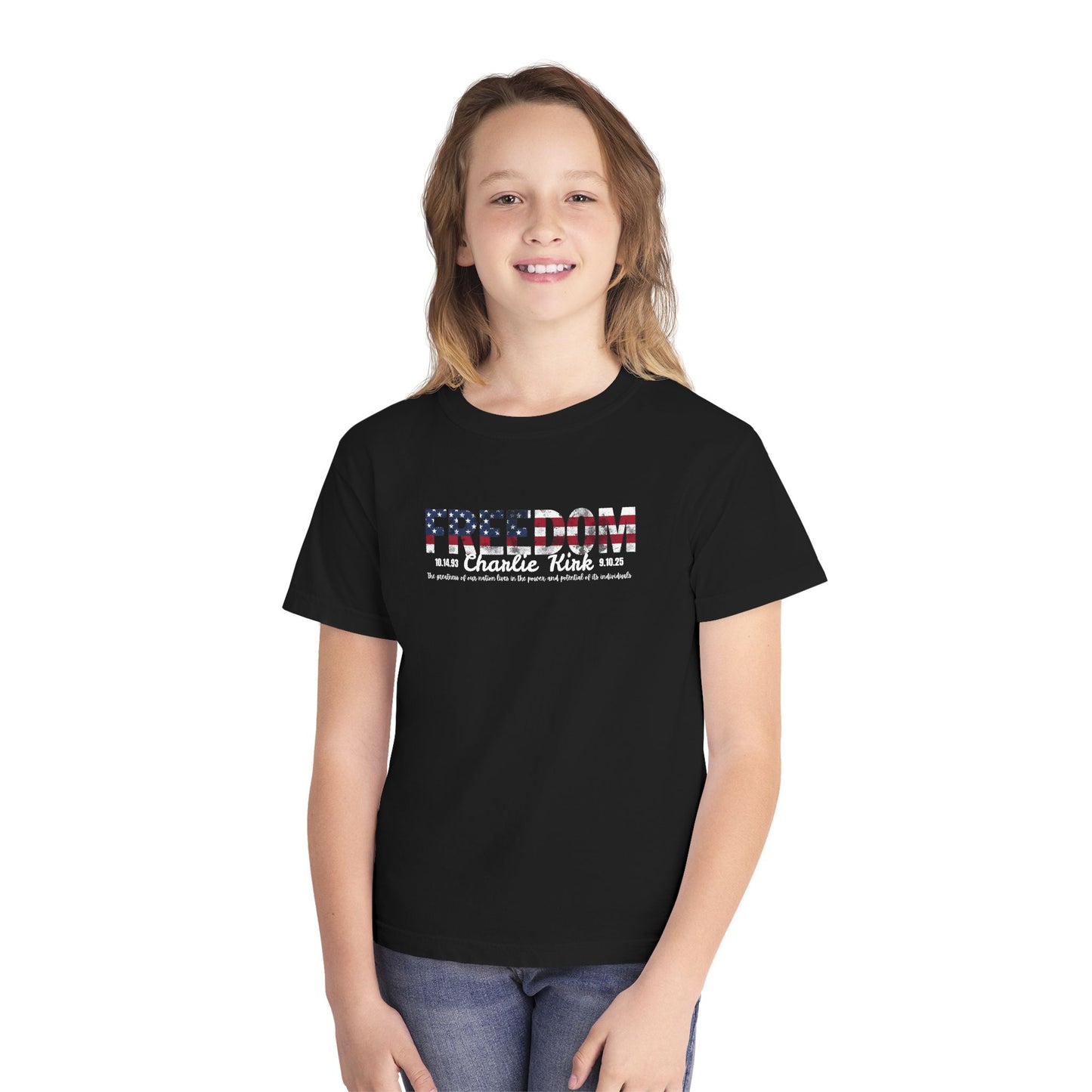 Charlie Kirk Freedom Youth Tee