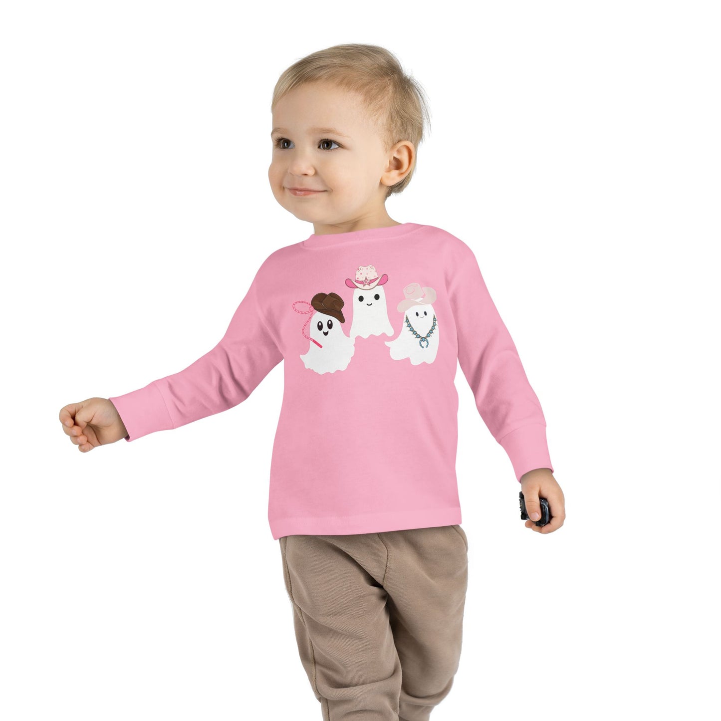 Cowgirl Ghost Toddler Long Sleeve Tee