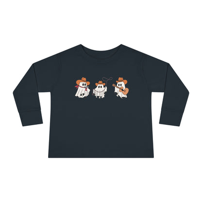 Cowboy Ghost Toddler Long Sleeve Tee