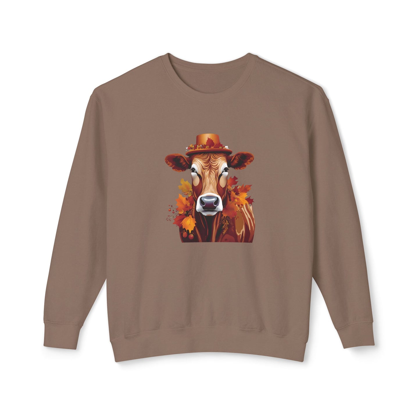 Autumn Cow Lightweight Sweatshirt