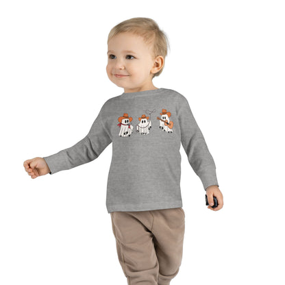 Cowboy Ghost Toddler Long Sleeve Tee