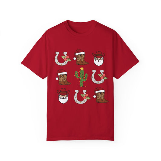 Holly Jolly Cowboy Christmas Unisex T-shirt