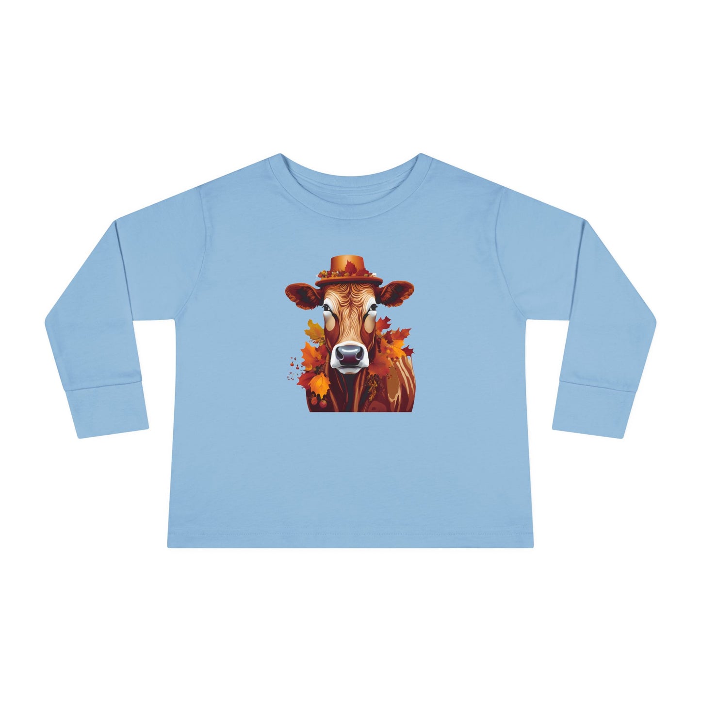 Autumn Cow Toddler Long Sleeve Tee