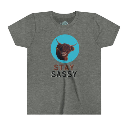 Stay Sassy Highland Youth Tee