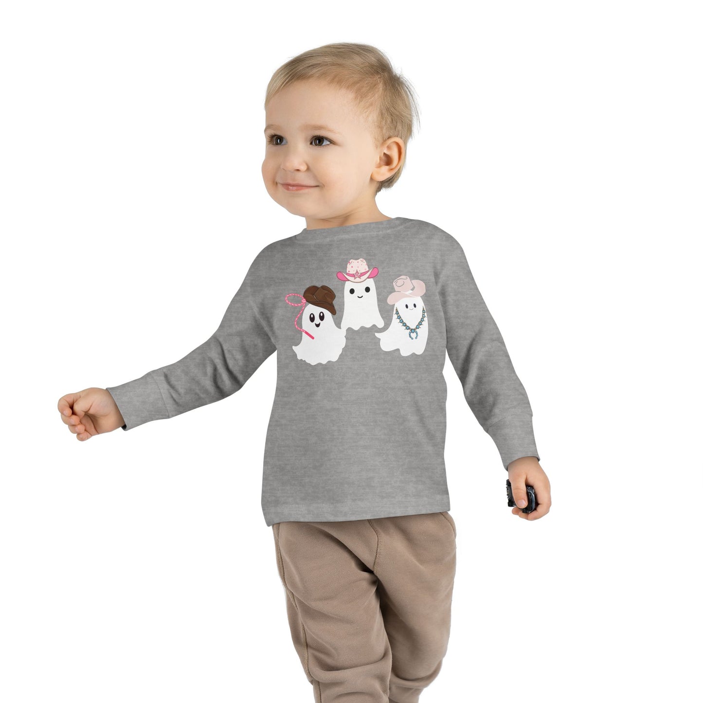 Cowgirl Ghost Toddler Long Sleeve Tee