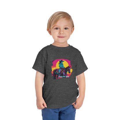 Sunset Cowgirl Toddler Short Sleeve Tee