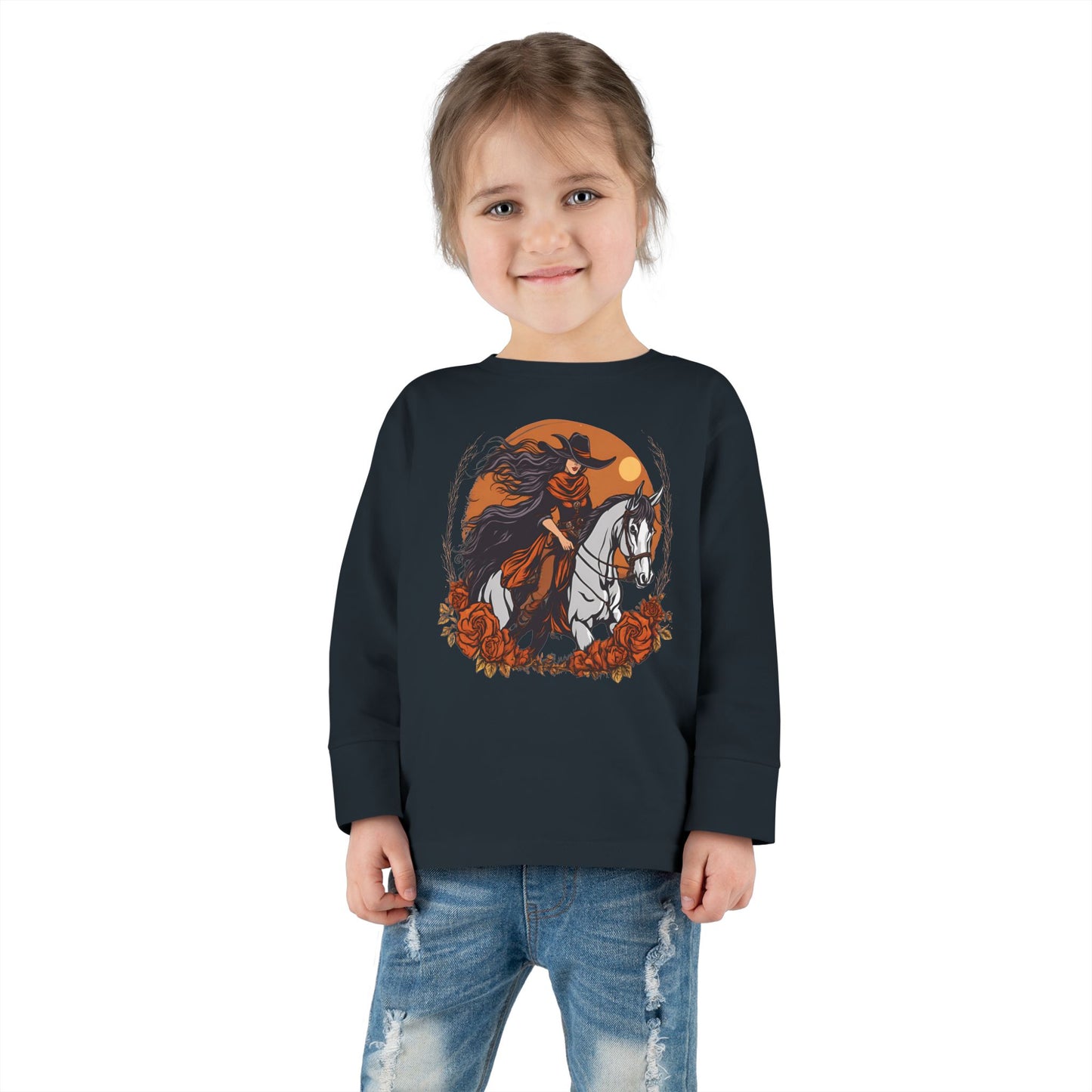 Cowgirl of the Dawn Toddler Long Sleeve Tee