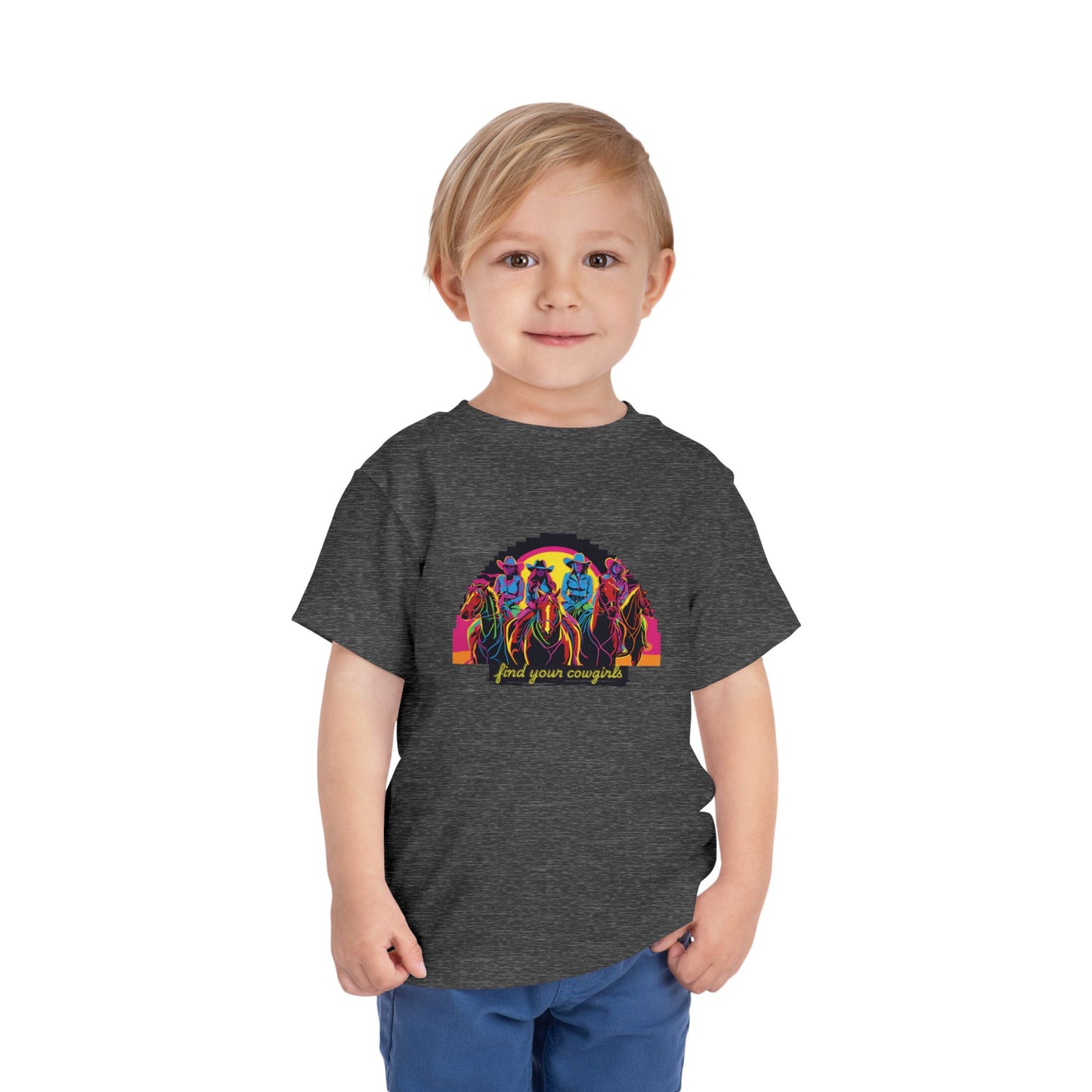 Find Your Cowgirls Toddler Short Sleeve Tee