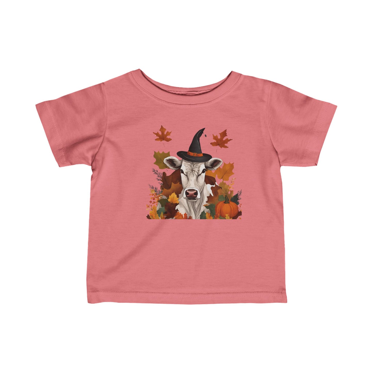 Fall Witch Cow Infant Tee