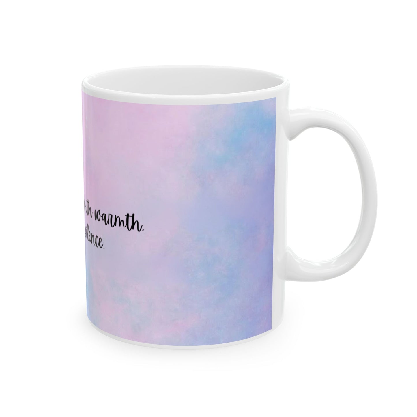 New Logo 'You Filled My Heart With Warmth, Even in Your Silence' — Pastel Memorial Coffee Cup (11oz, 15oz)