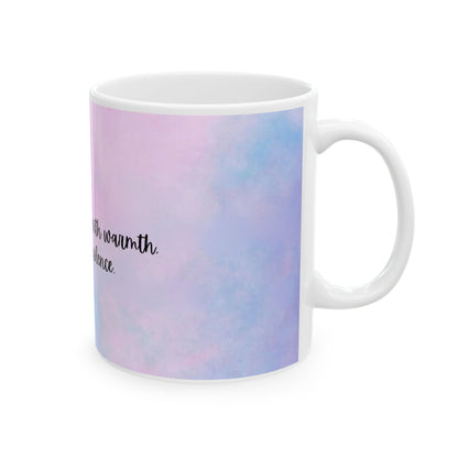 New Logo 'You Filled My Heart With Warmth, Even in Your Silence' — Pastel Memorial Coffee Cup (11oz, 15oz)