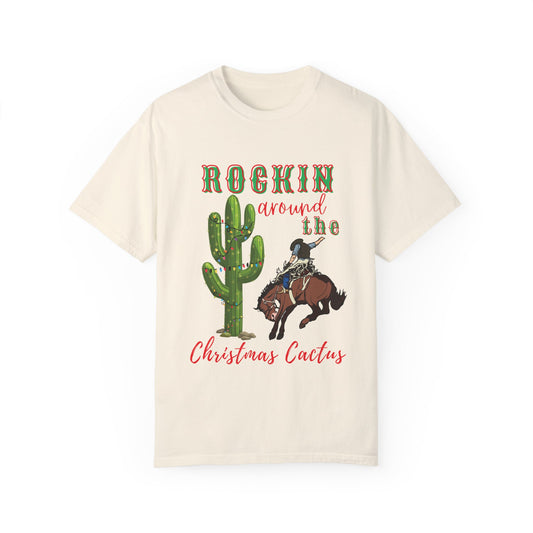 Rockin Around the Christmas Cactus Unisex T-shirt