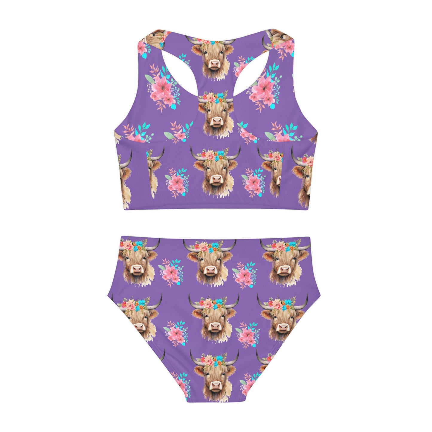 Spring Highland Girls Two Piece Swimsuit (purple)