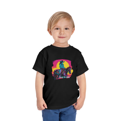 Sunset Cowgirl Toddler Short Sleeve Tee