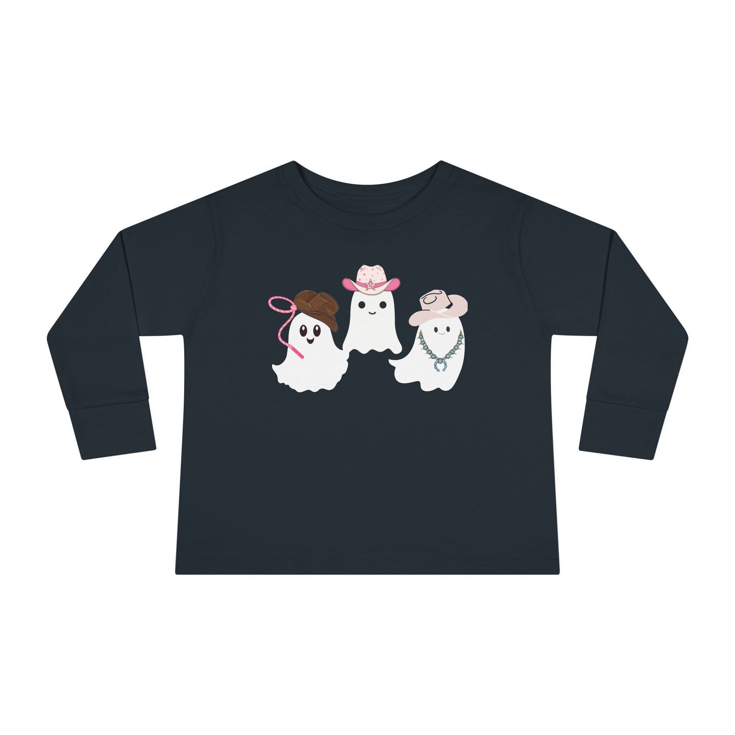 Cowgirl Ghost Toddler Long Sleeve Tee