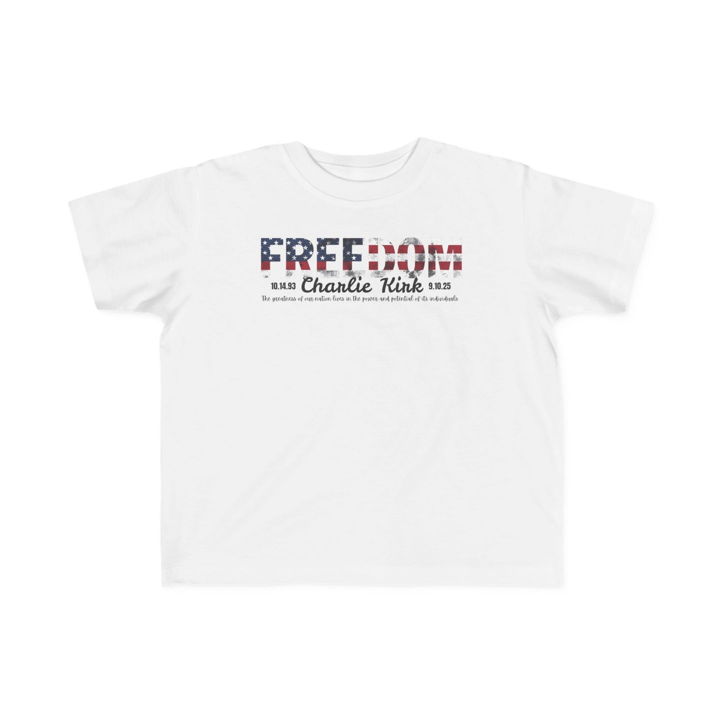 Charlie Kirk Freedom Toddler Tee