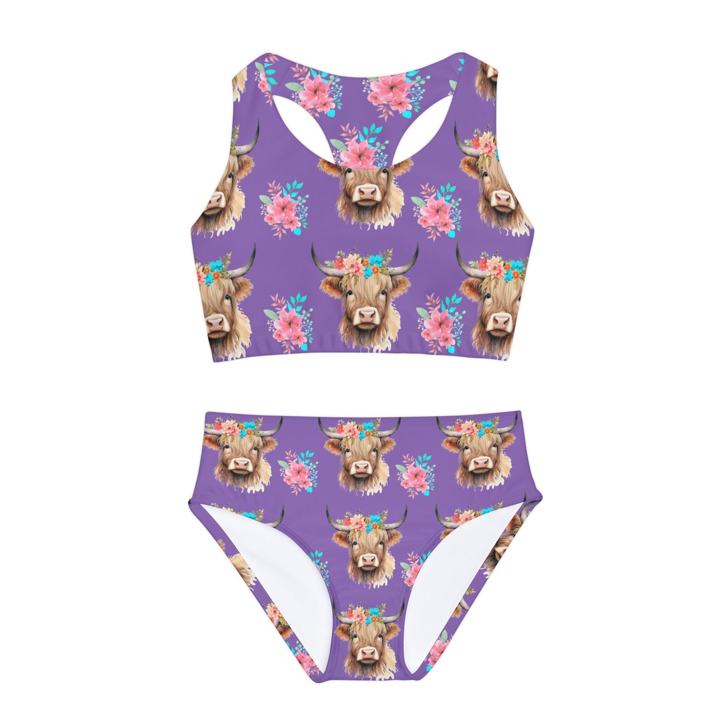 Spring Highland Girls Two Piece Swimsuit (purple)
