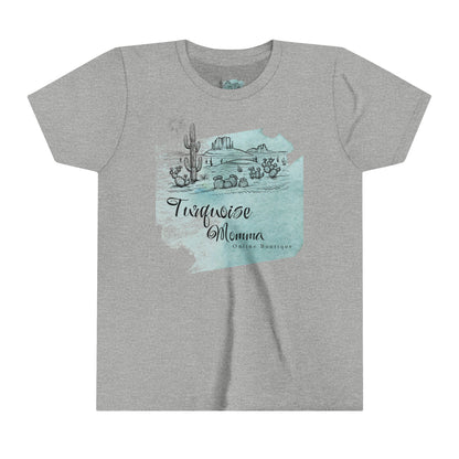 Turquoise Momma Youth Tee