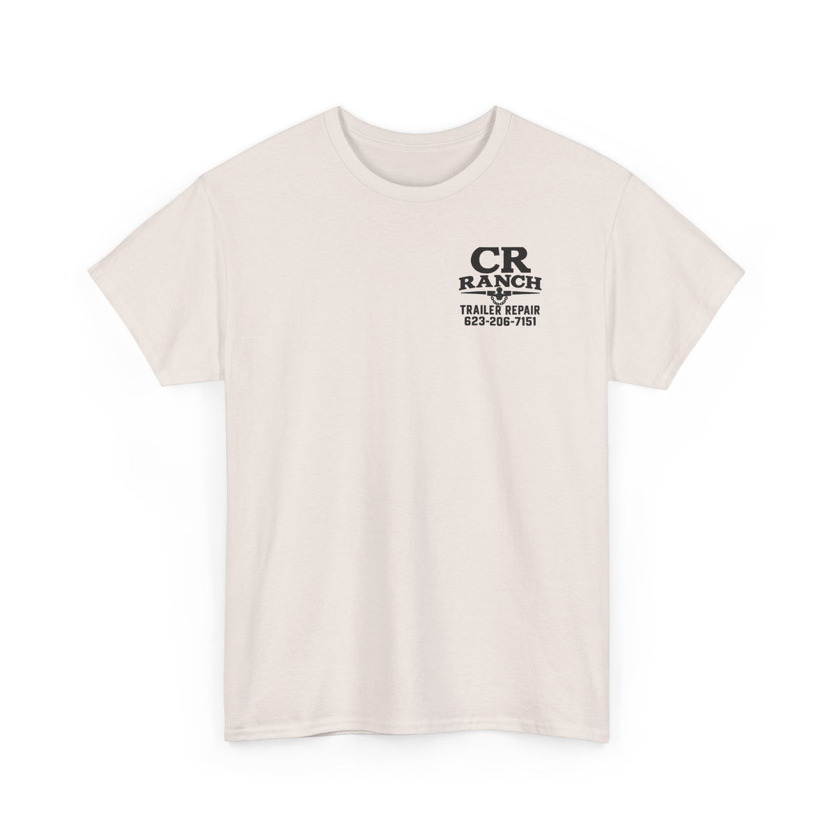 CR Ranch Trailer Repair T-Shirt — Logo Tee with Phone Number