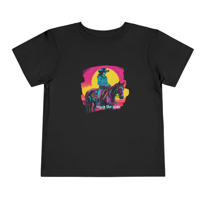 Sunset Cowgirl Toddler Short Sleeve Tee