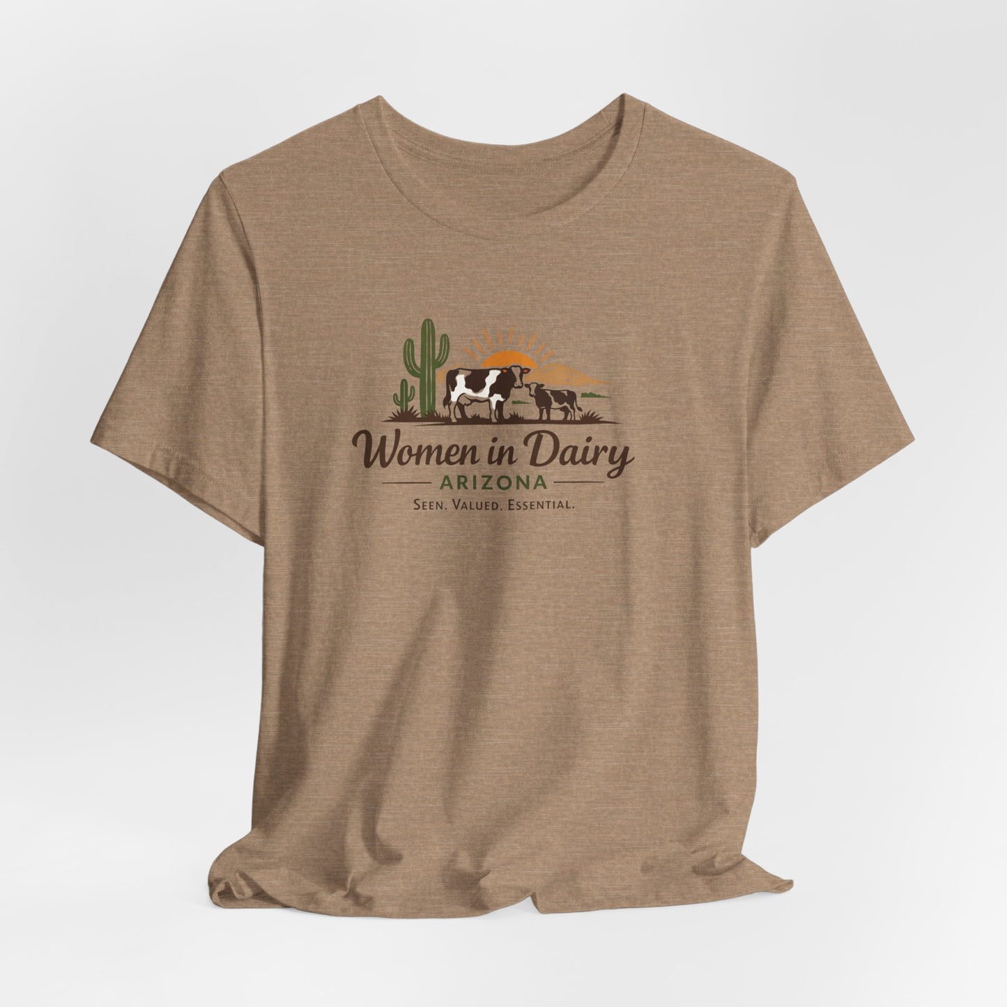 Women in Dairy Arizona T-Shirt Heather