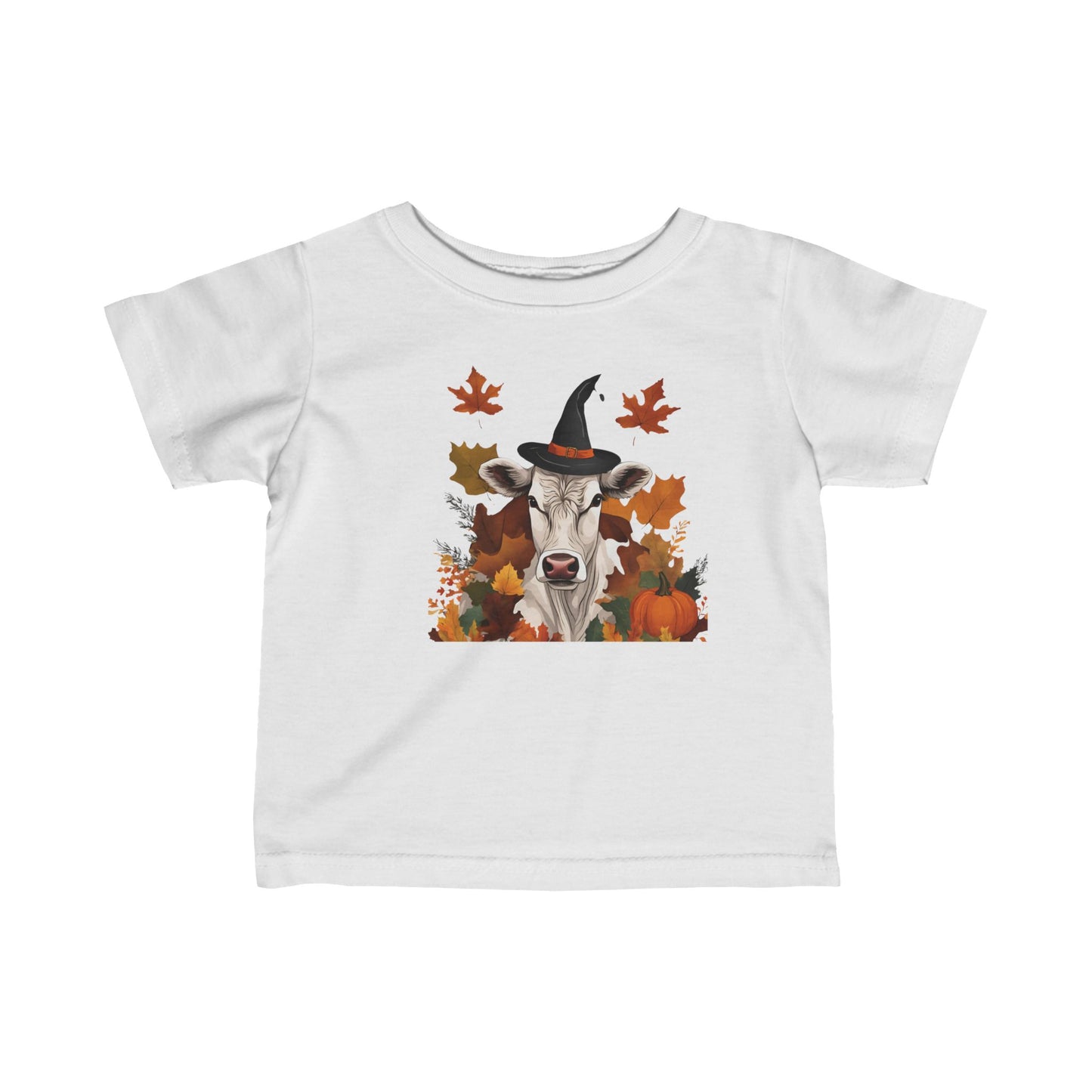 Fall Witch Cow Infant Tee