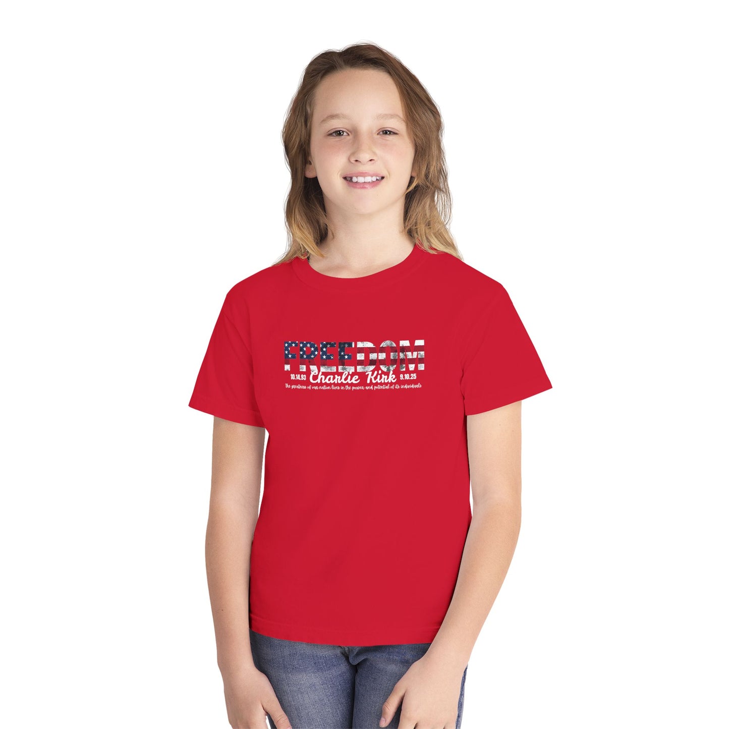 Charlie Kirk Freedom Youth Tee