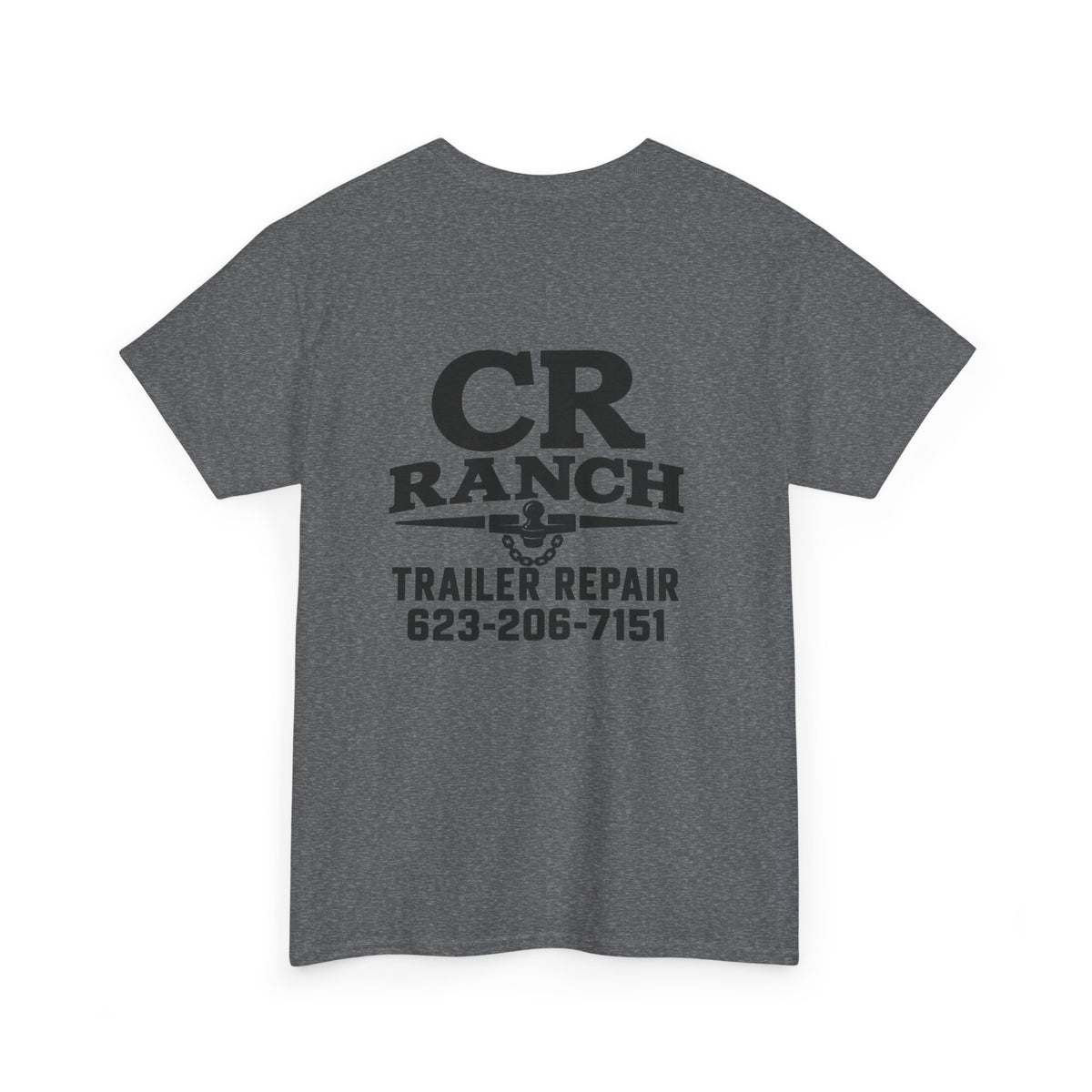 CR Ranch Trailer Repair T-Shirt — Logo Tee with Phone Number