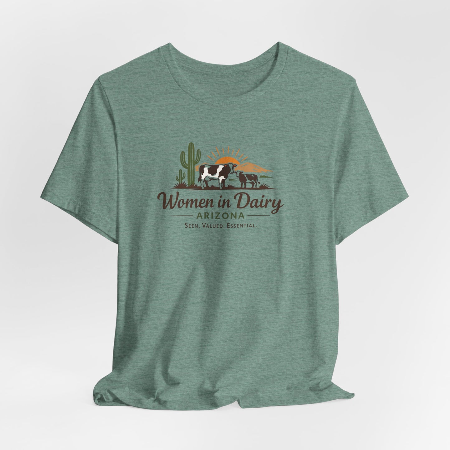 Women in Dairy Arizona T-Shirt Heather