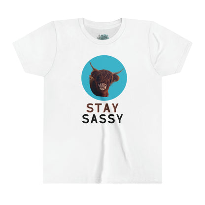 Stay Sassy Highland Youth Tee