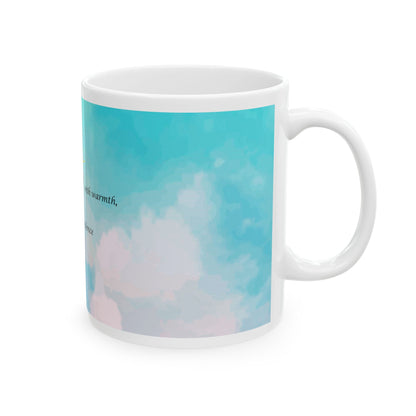 'You Filled My Heart With Warmth, Even in Your Silence' — Pastel Memorial Coffee Cup (11oz, 15oz)