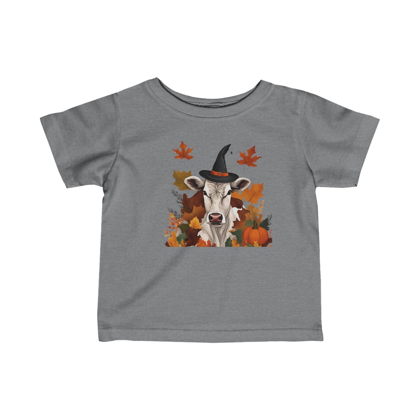 Fall Witch Cow Infant Tee