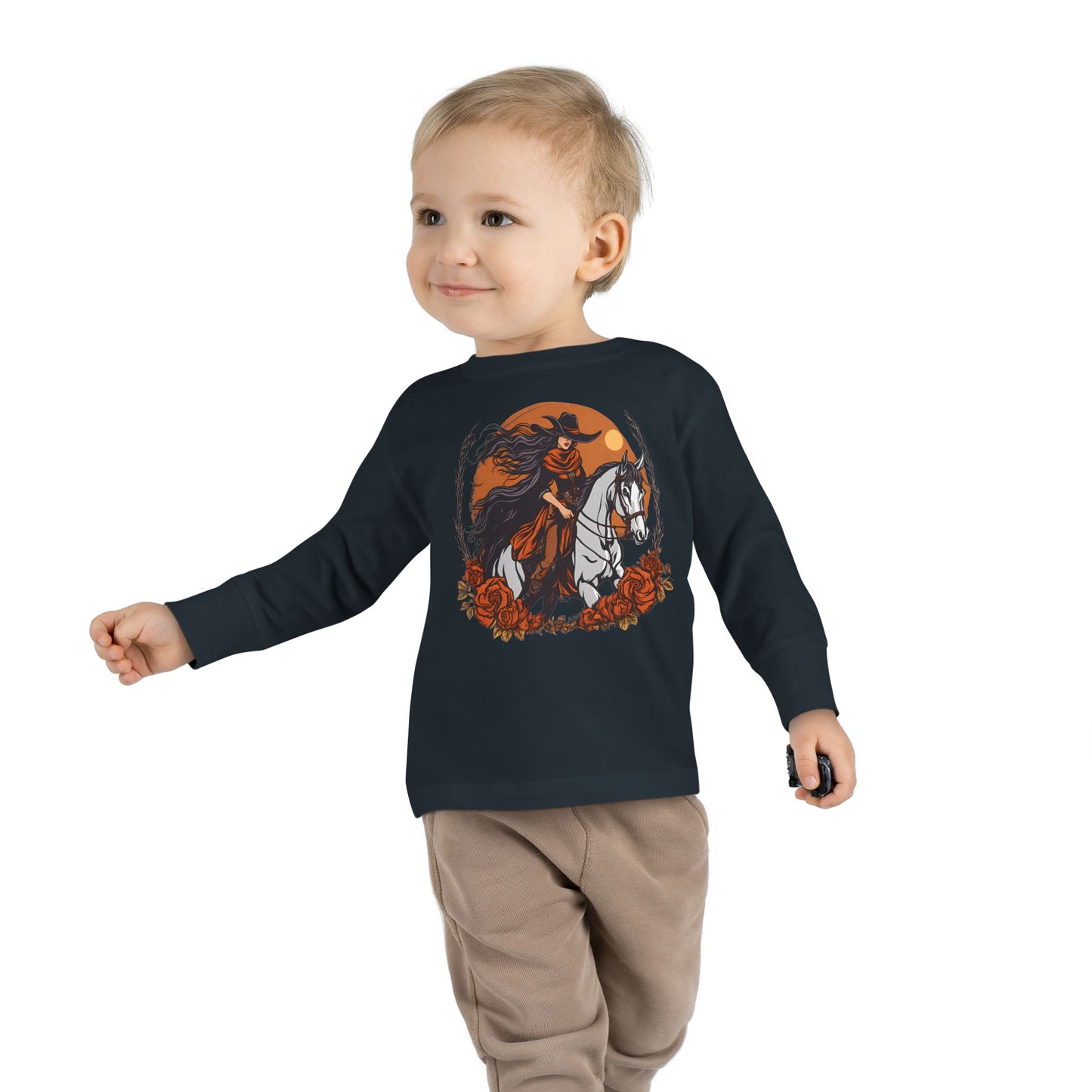 Cowgirl of the Dawn Toddler Long Sleeve Tee