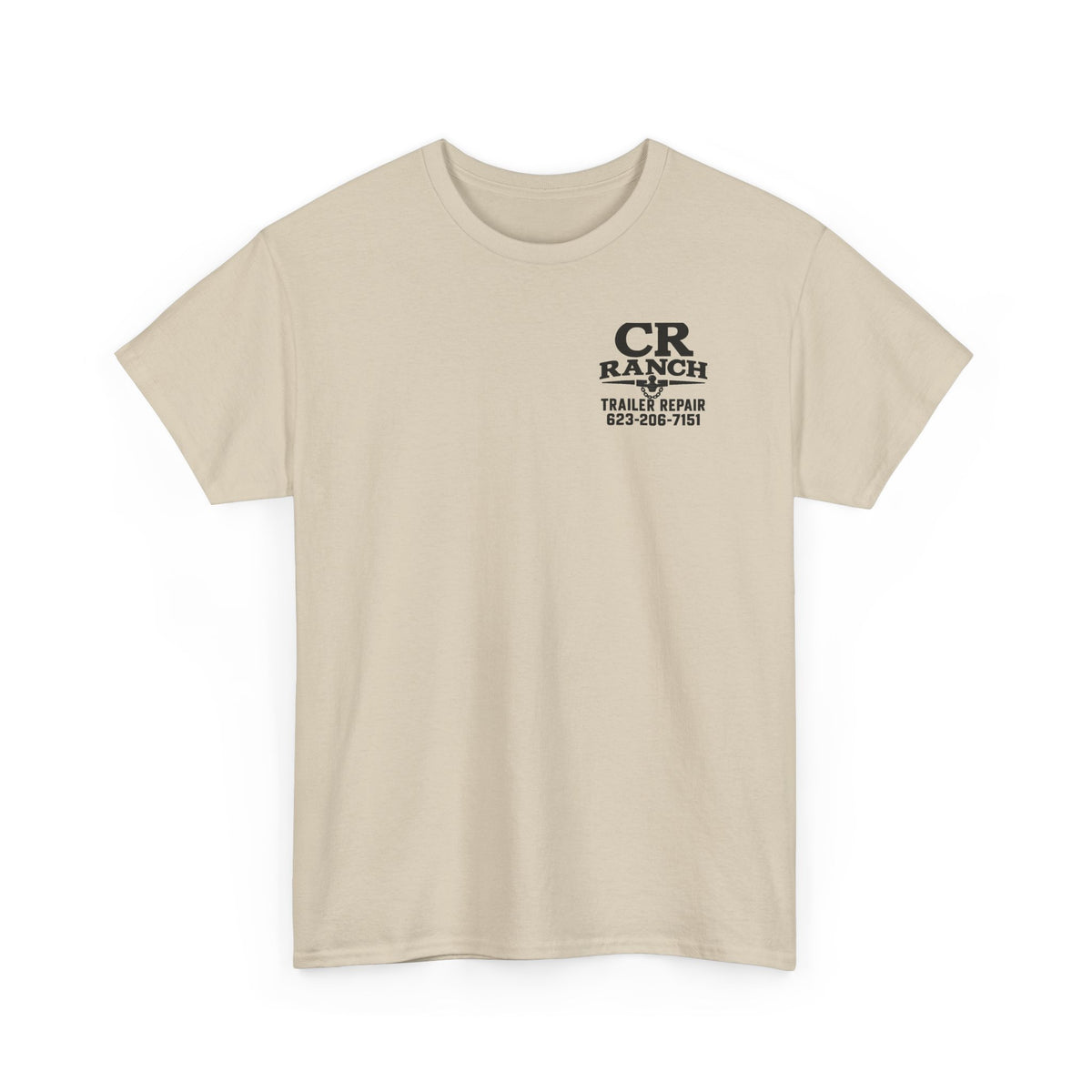 CR Ranch Trailer Repair T-Shirt — Logo Tee with Phone Number