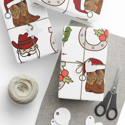 Holly Jolly Cowboy Wrapping Paper