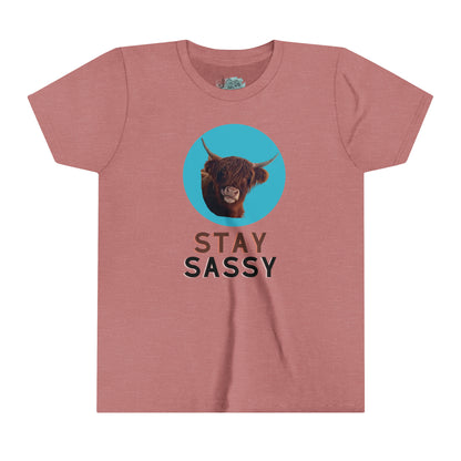 Stay Sassy Highland Youth Tee