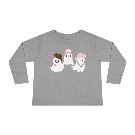 Cowgirl Ghost Toddler Long Sleeve Tee