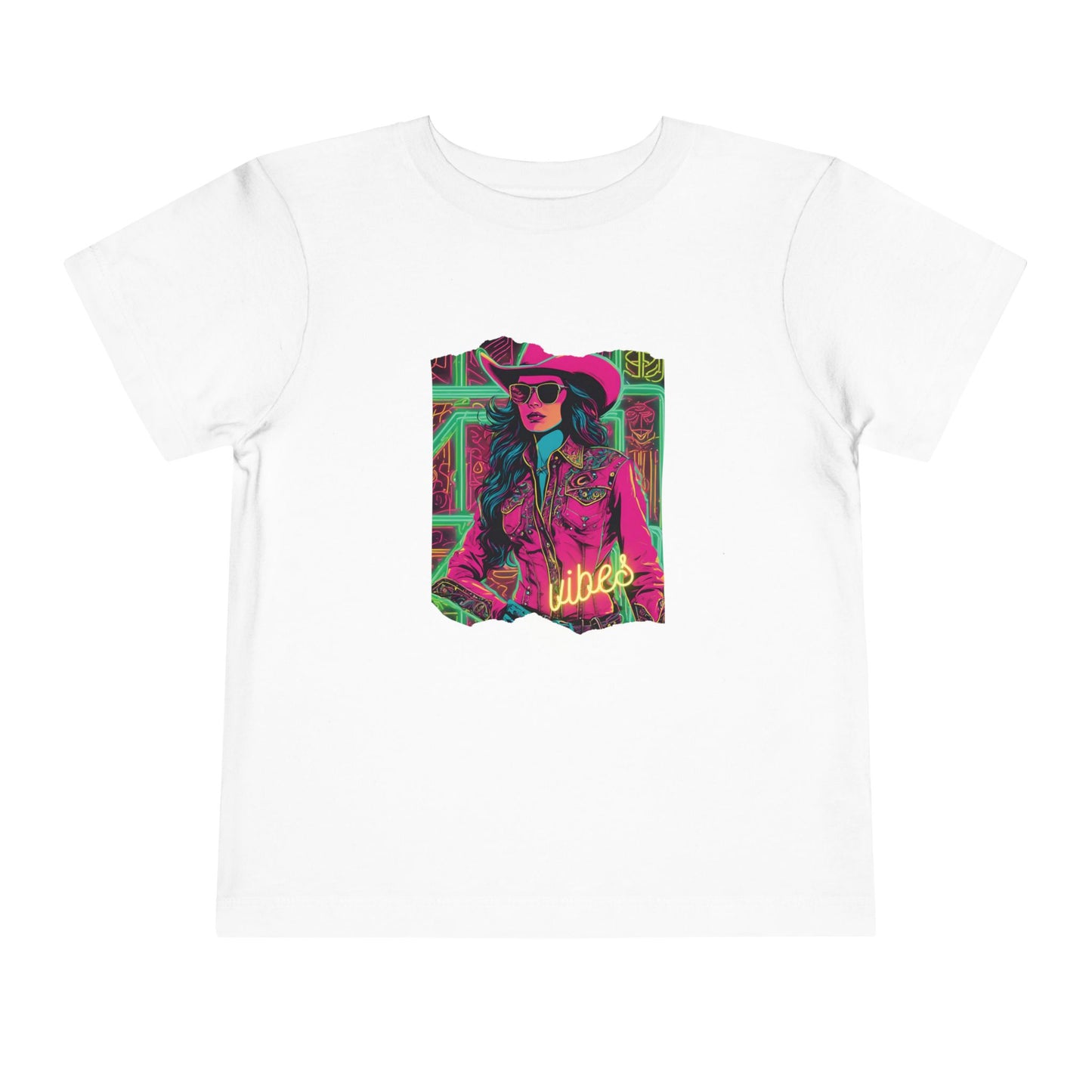 Neon Vibes Toddler Short Sleeve Tee