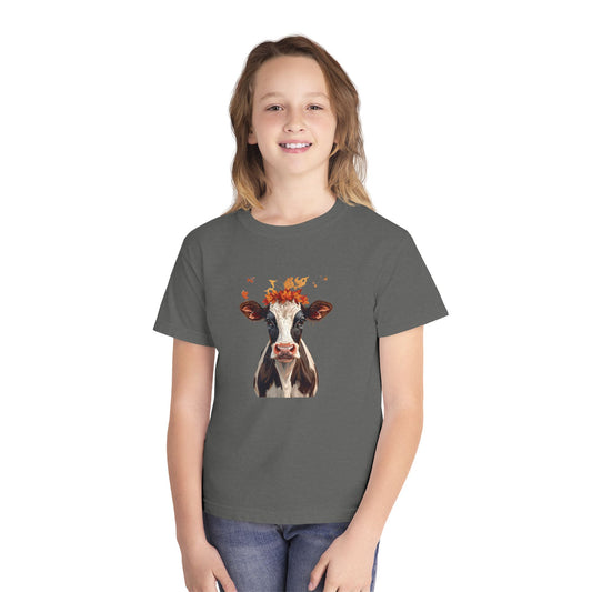 Fall Holstein Cow Youth Tee