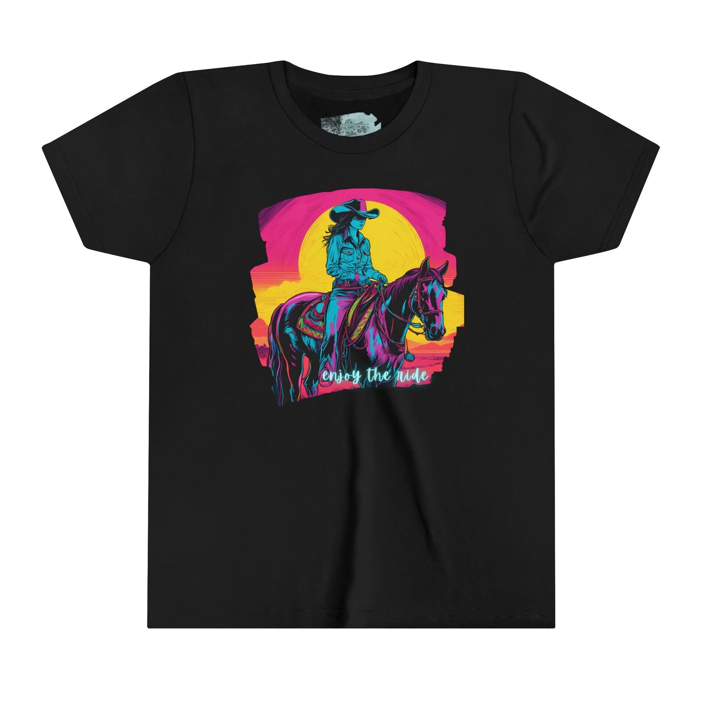 Sunset Cowgirl Youth Short Sleeve Tee