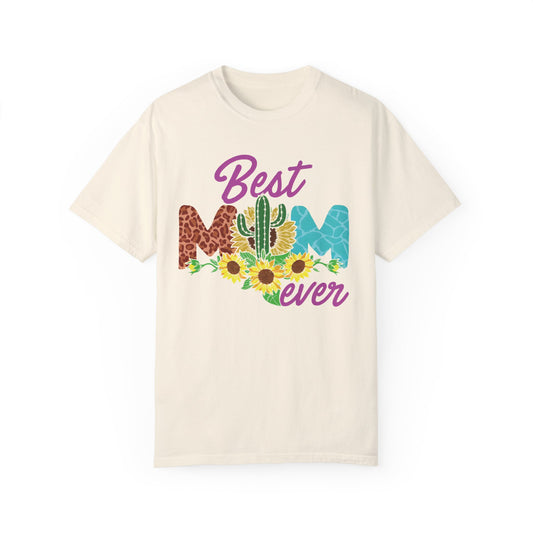 Best Mom Ever Cactus Sunflower Unisex T-shirt
