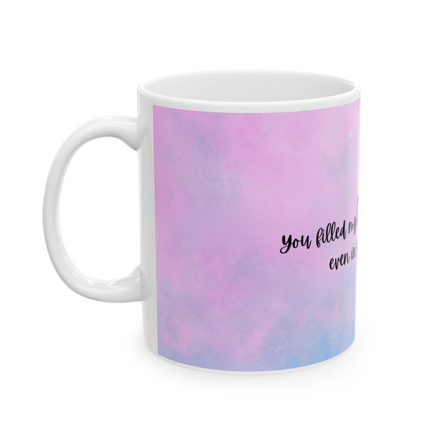 New Logo 'You Filled My Heart With Warmth, Even in Your Silence' — Pastel Memorial Coffee Cup (11oz, 15oz)