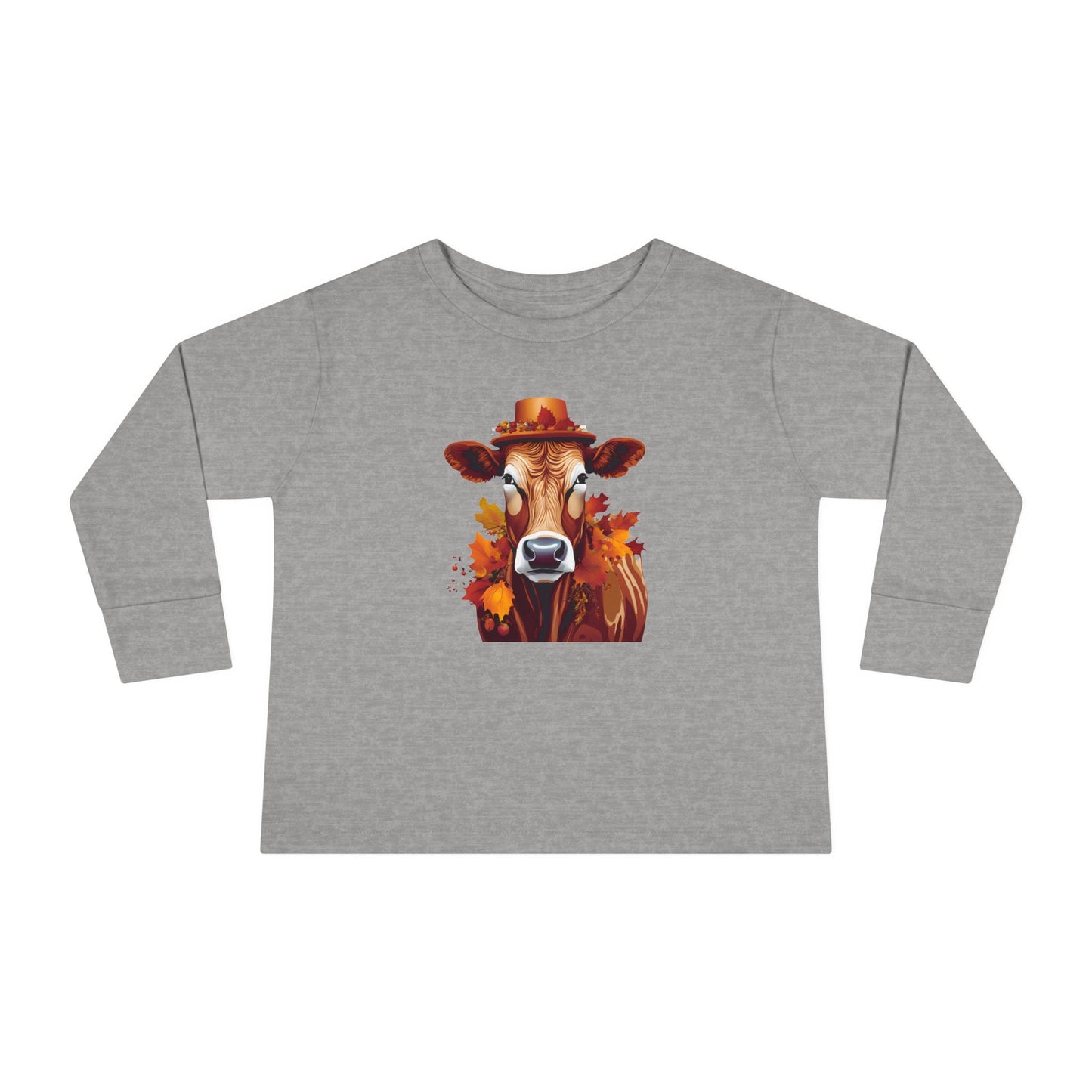 Autumn Cow Toddler Long Sleeve Tee