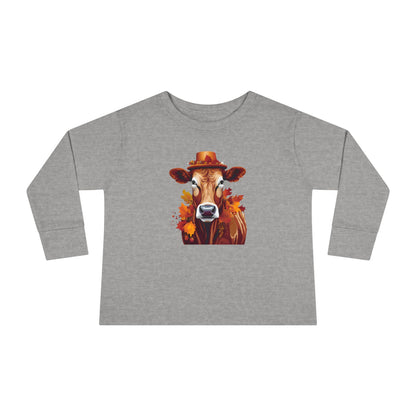 Autumn Cow Toddler Long Sleeve Tee