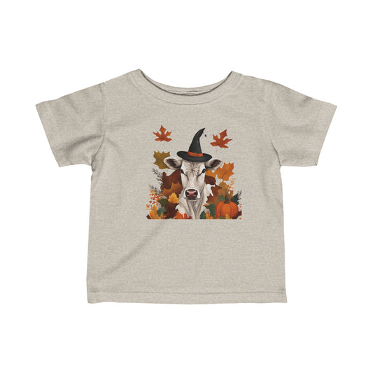 Fall Witch Cow Infant Tee