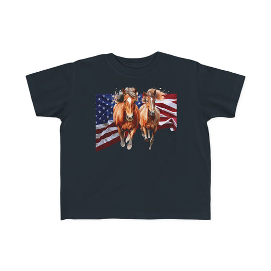Horses of the Flag Toddler's Jersey Tee