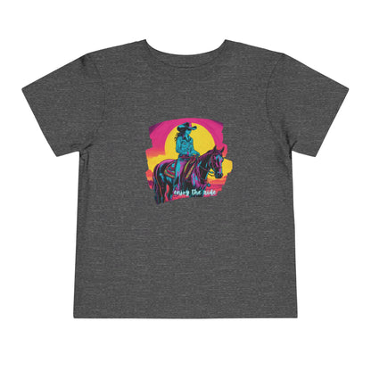 Sunset Cowgirl Toddler Short Sleeve Tee