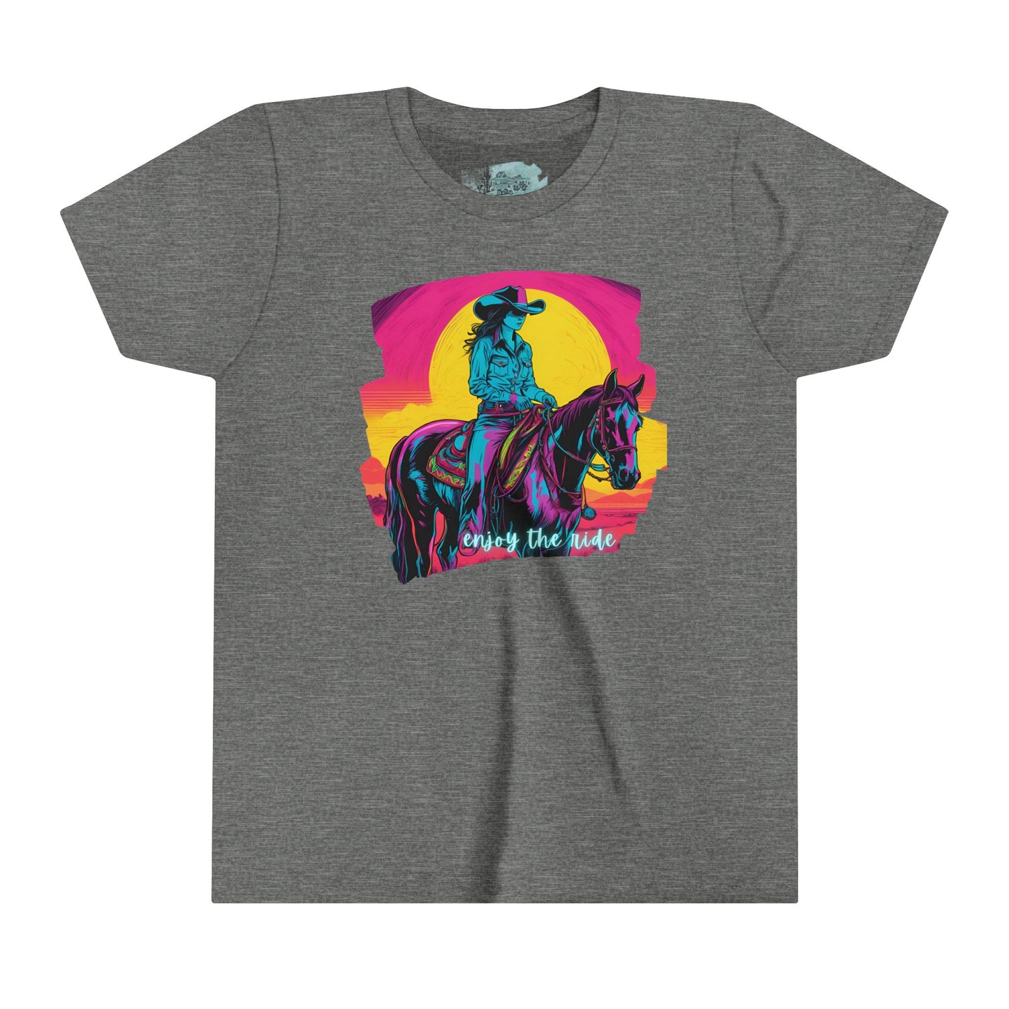 Sunset Cowgirl Youth Short Sleeve Tee