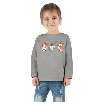 Cowboy Ghost Toddler Long Sleeve Tee