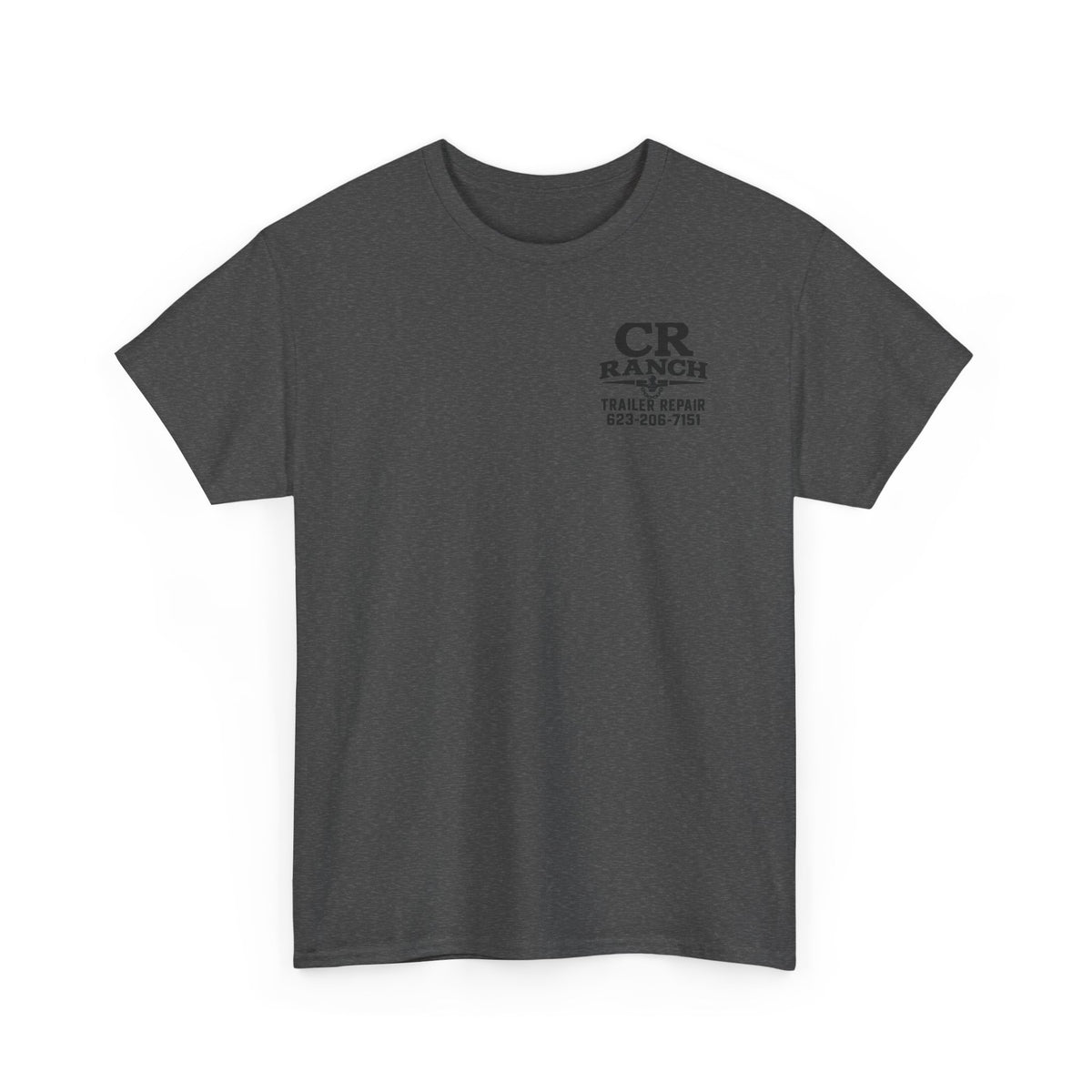 CR Ranch Trailer Repair T-Shirt — Logo Tee with Phone Number